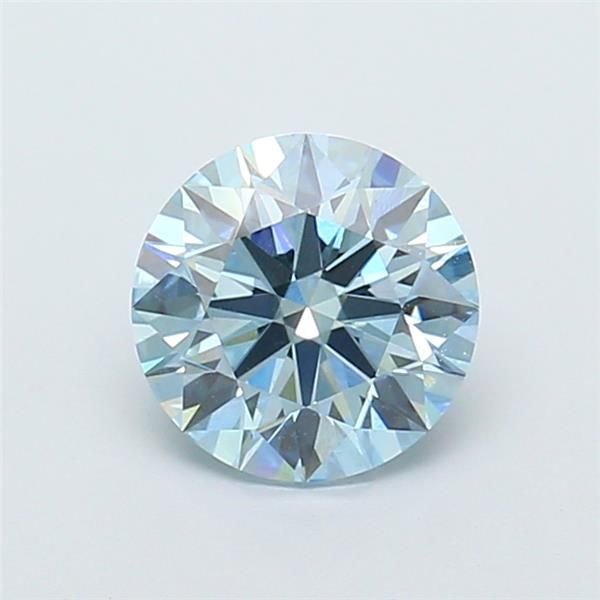 1.52 Ct. Fancy Intense Blue Round Lab Diamond