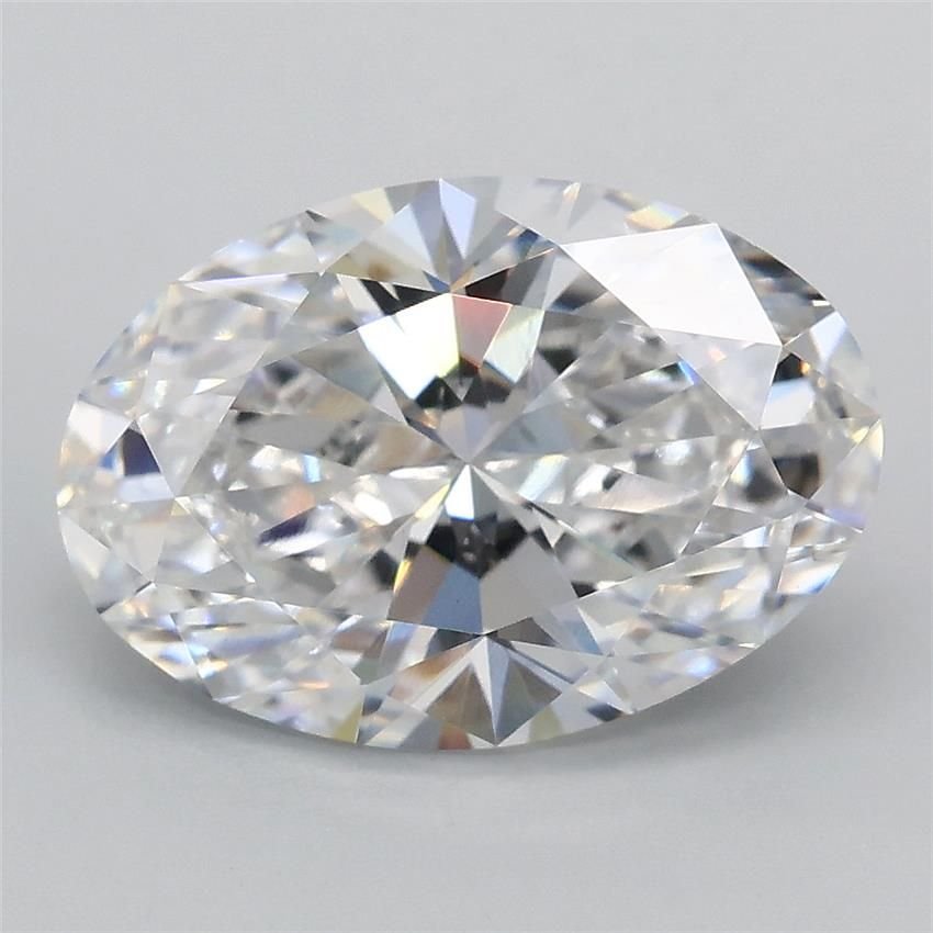3.09ct D VS1 Rare Carat Ideal Cut Oval Lab Grown Diamond