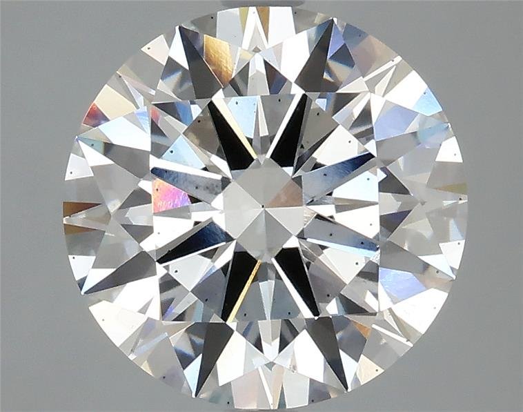 4.06ct F SI1 Rare Carat Ideal Cut Round Lab Grown Diamond