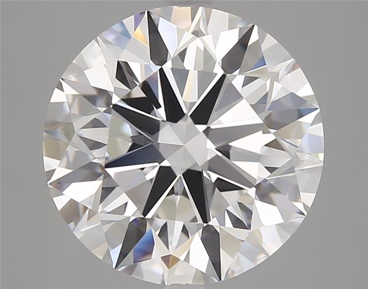 6.08ct D VVS2 Rare Carat Ideal Cut Round Diamond