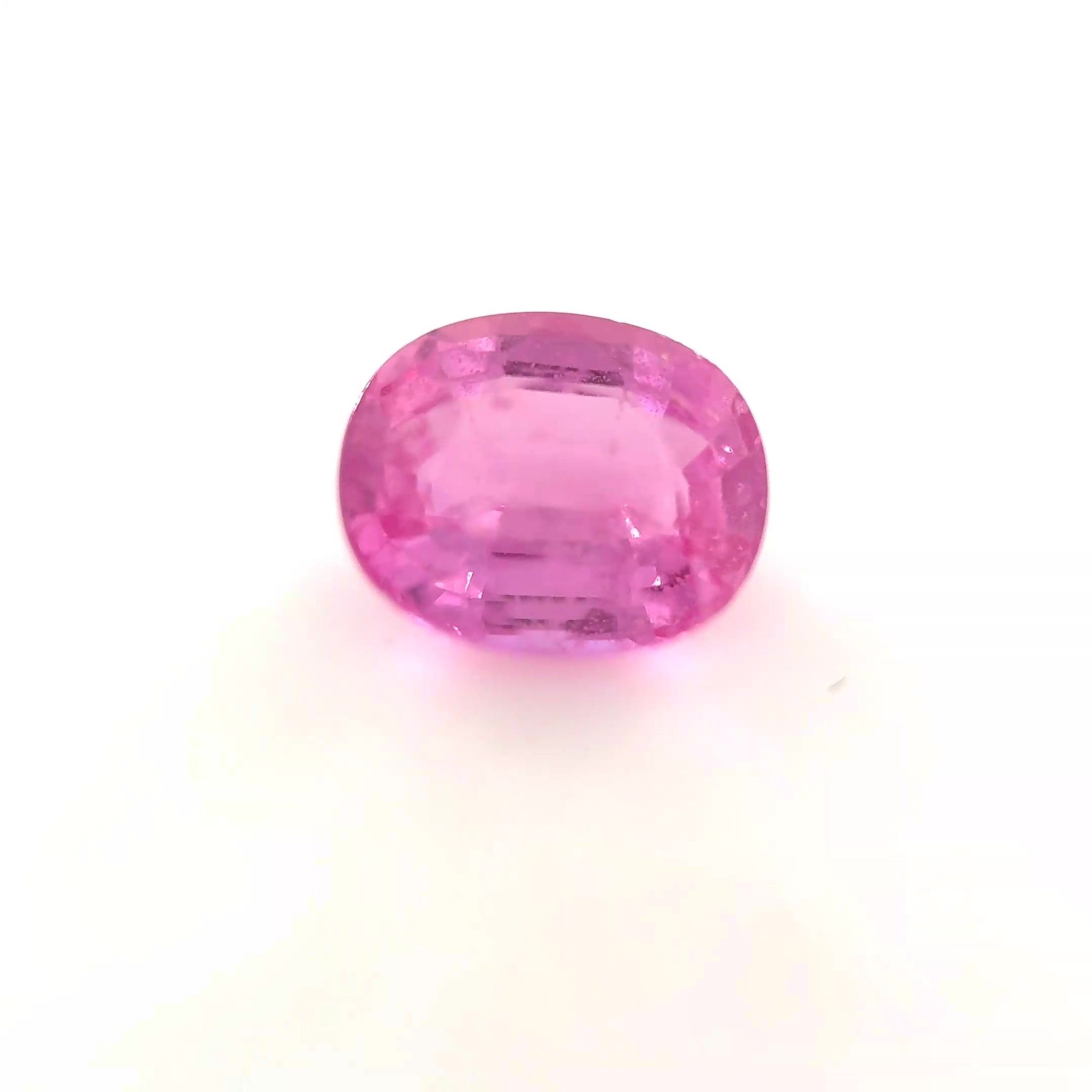 2.23 Carat Pink Oval Sapphire
