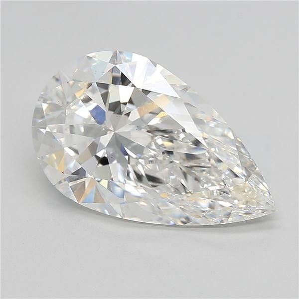 7.58ct E VS2 Rare Carat Ideal Cut Pear Lab Grown Diamond
