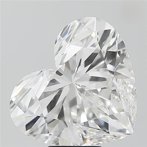 8.07ct F VS1 Rare Carat Ideal Cut Heart Lab Grown Diamond