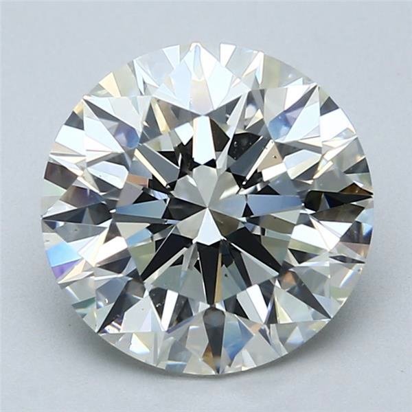 4.12ct I SI1 Rare Carat Ideal Cut Round Diamond