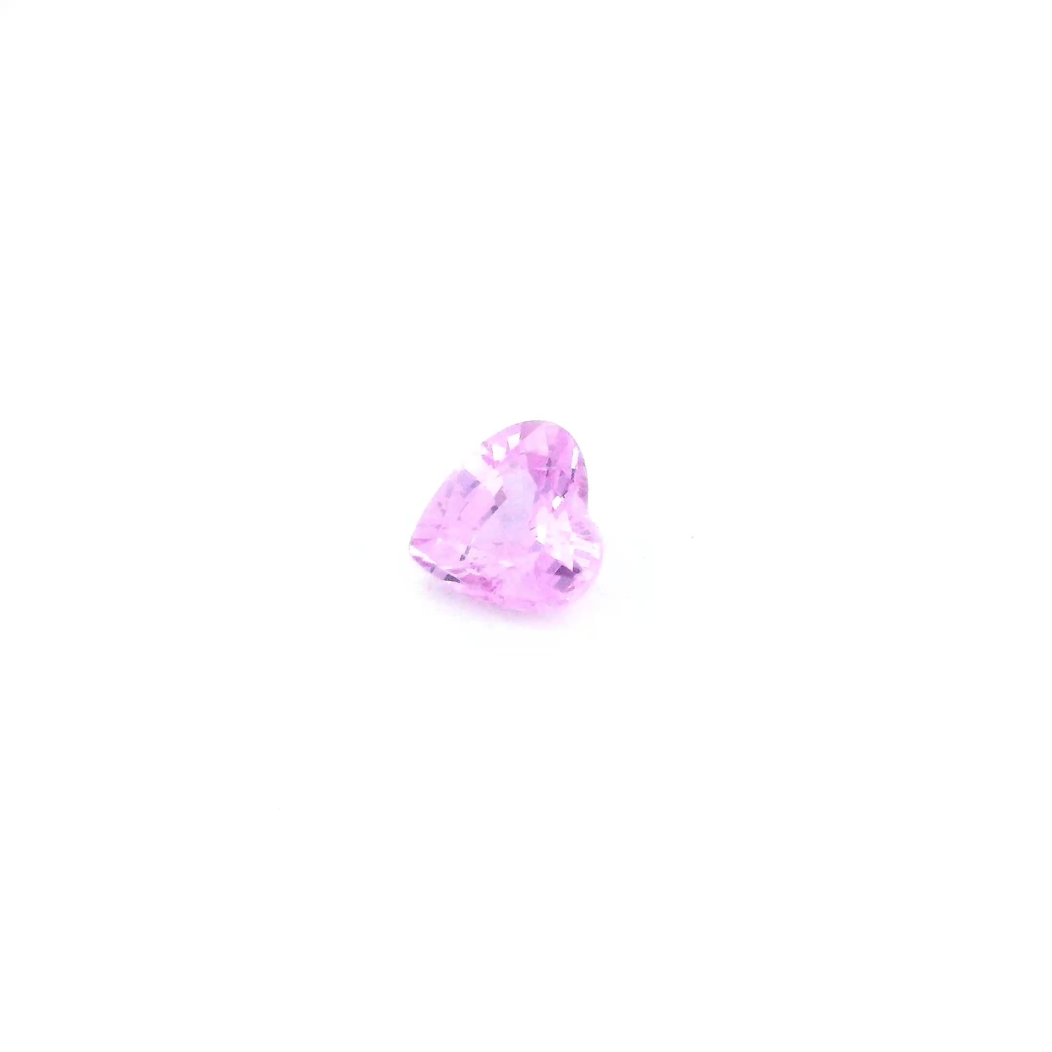 0.43 Carat Pink Heart Sapphire