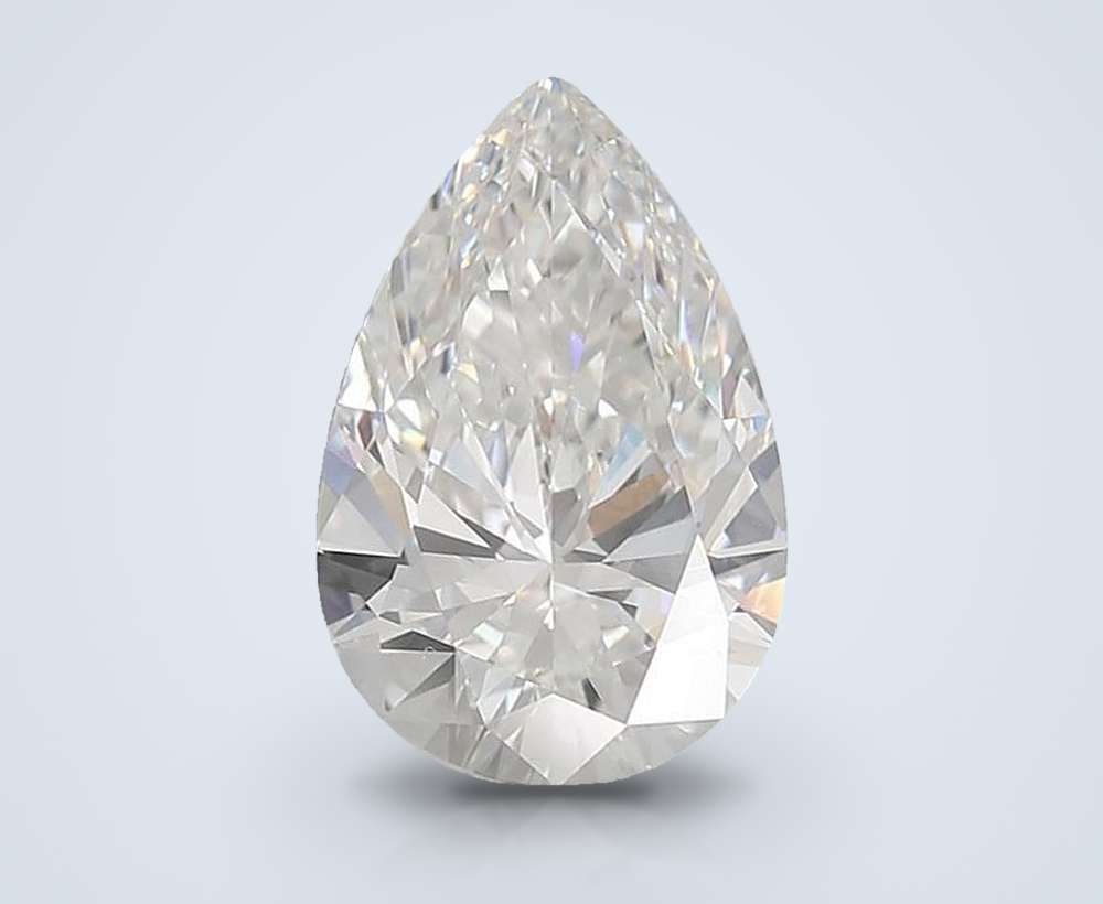 6.08 Carat Pear Lab Diamond