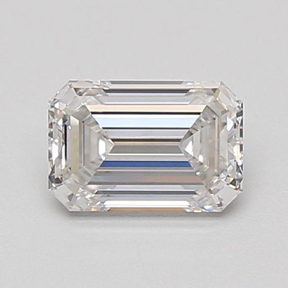 0.86ct F VS2 Rare Carat Ideal Cut Emerald Lab Grown Diamond