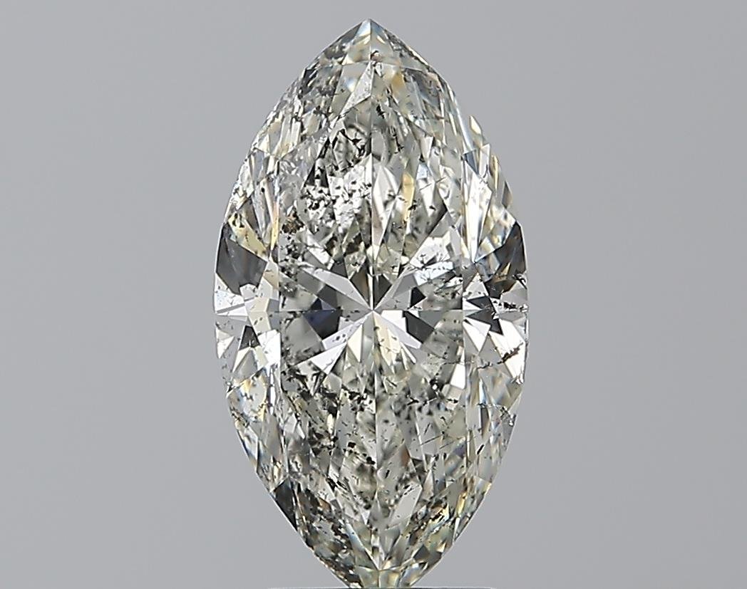 3.00ct I SI2 Rare Carat Ideal Cut Marquise Diamond