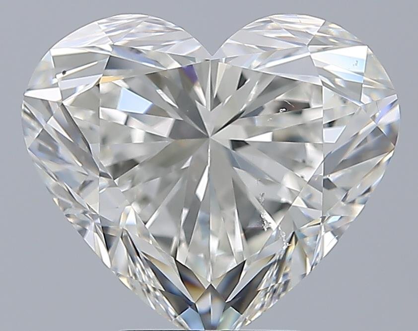 5.01ct H SI2 Rare Carat Ideal Cut Heart Diamond