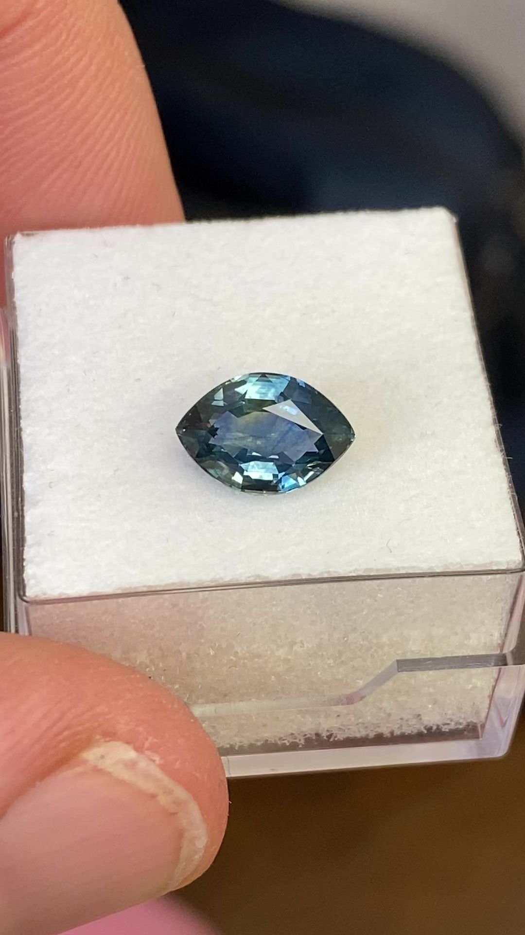 1.95 Carat Green Marquise Sapphire