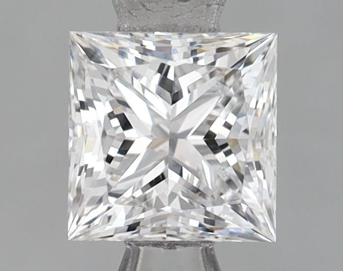 0.84ct E VS2 Rare Carat Ideal Cut Princess Lab Grown Diamond