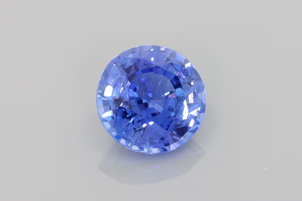 3.48 Carat Blue Round Sapphire
