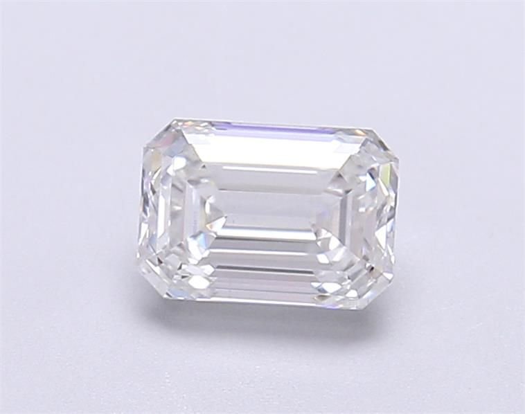 1.09ct E SI1 Rare Carat Ideal Cut Emerald Lab Grown Diamond