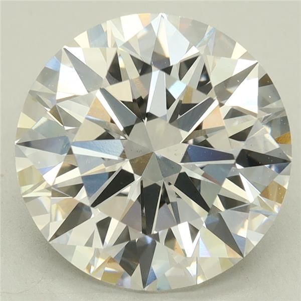 3.28ct D VS1 Rare Carat Ideal Cut Round Lab Grown Diamond