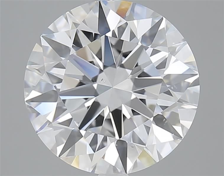 5.01ct D VS2 Rare Carat Ideal Cut Round Diamond