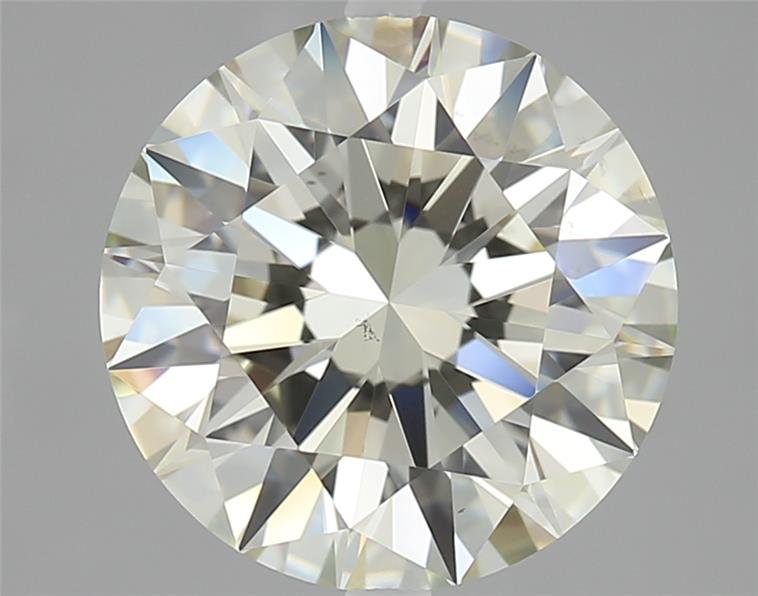 3.03ct K VS2 Rare Carat Ideal Cut Round Diamond