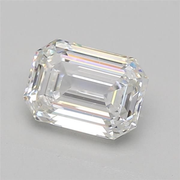 1.52ct F SI2 Rare Carat Ideal Cut Emerald Diamond