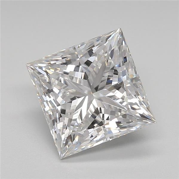 2.58ct E VS1 Rare Carat Ideal Cut Princess Lab Grown Diamond