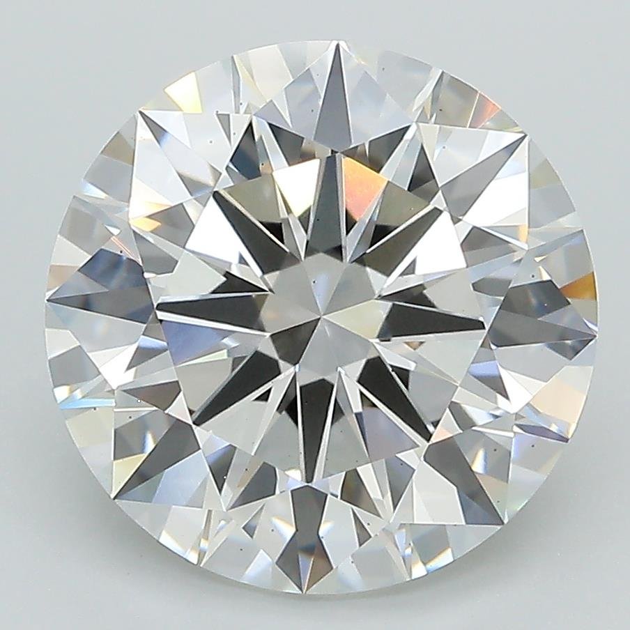 5.13ct F VS2 Rare Carat Ideal Cut Round Lab Grown Diamond