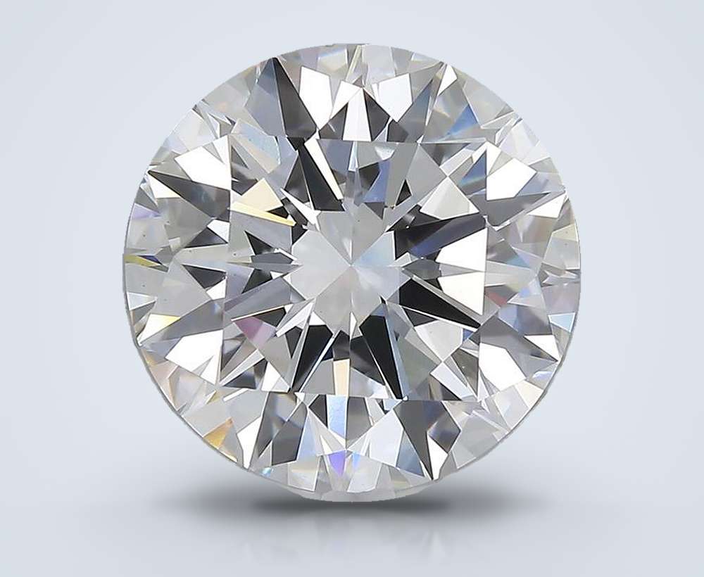 6.96 Carat Round Lab Diamond