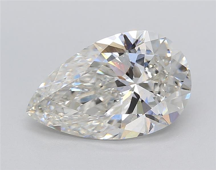 3.03ct G VS2 Rare Carat Ideal Cut Pear Lab Grown Diamond