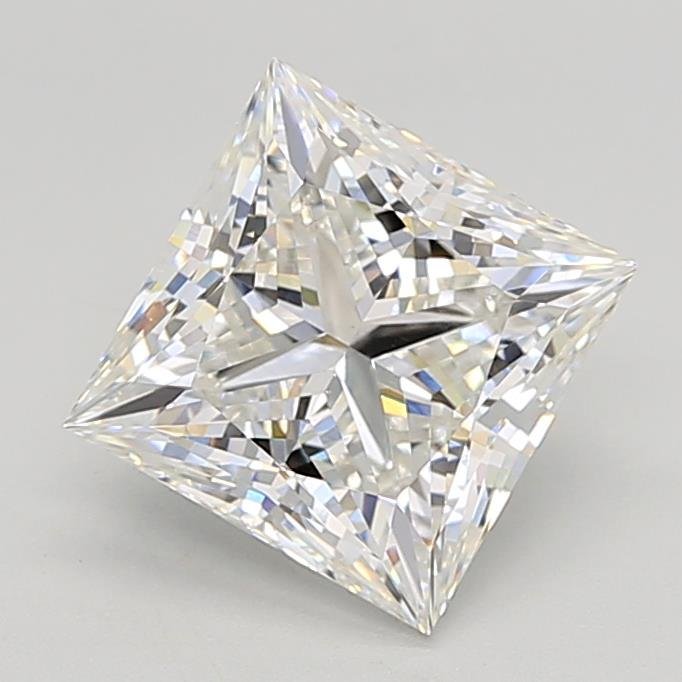 3.03ct F VVS2 Rare Carat Ideal Cut Princess Lab Grown Diamond