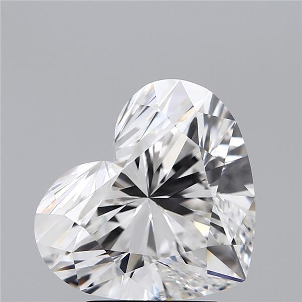 3.59ct F SI1 Rare Carat Ideal Cut Heart Lab Grown Diamond