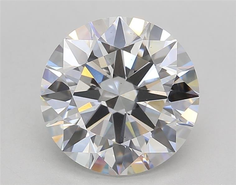 3.22ct F VS2 Rare Carat Ideal Cut Round Lab Grown Diamond