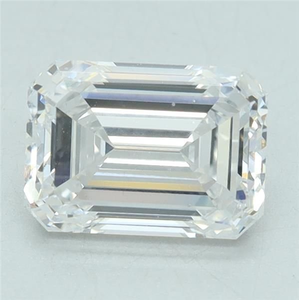 1.51ct D VS2 Excellent Cut Emerald Lab Grown Diamond
