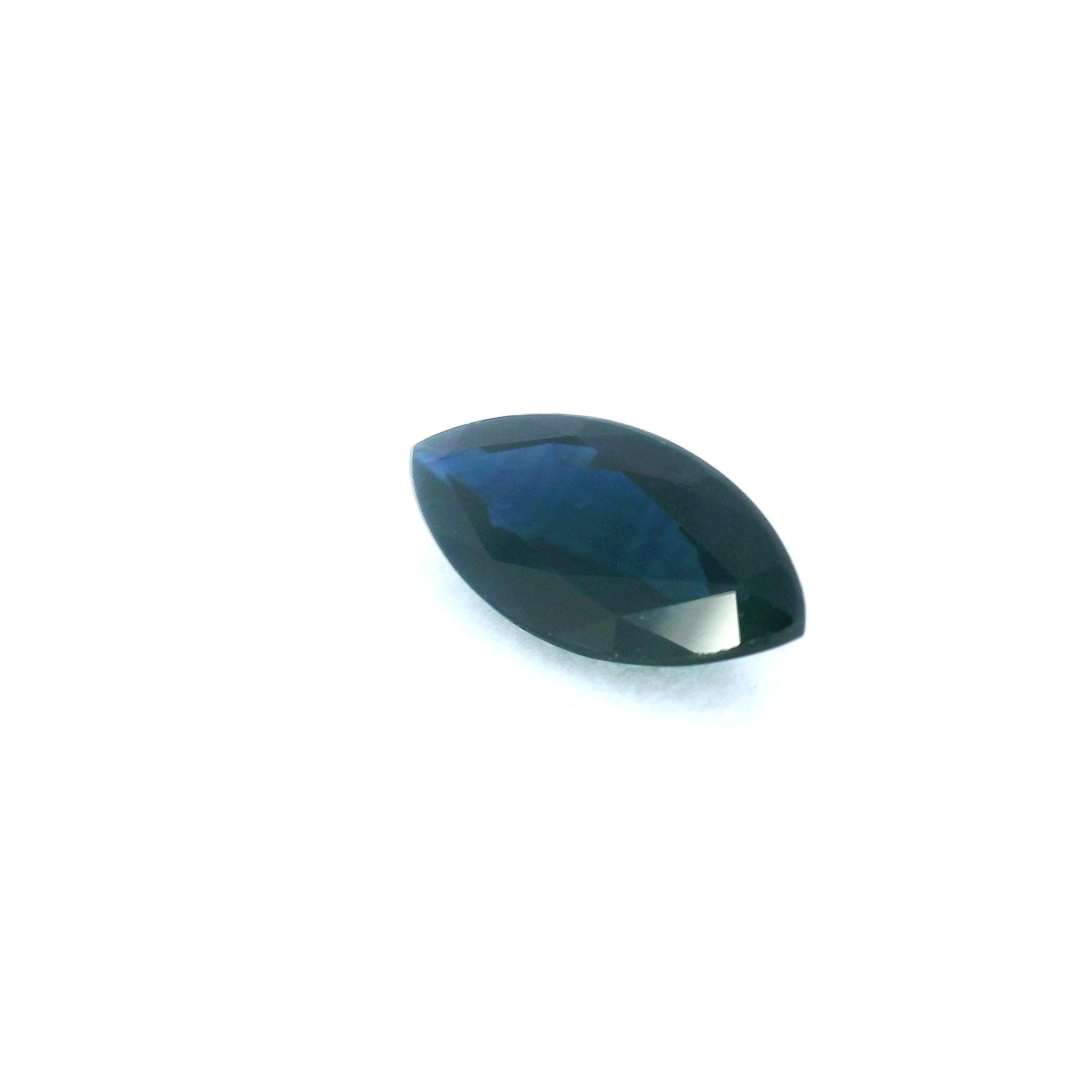 1.98 Carat Blue Marquise Sapphire