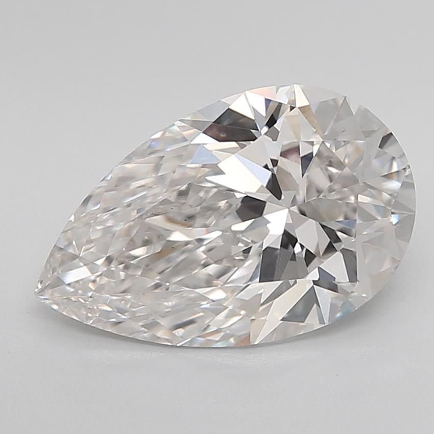 3.01ct G VS1 Rare Carat Ideal Cut Pear Lab Grown Diamond