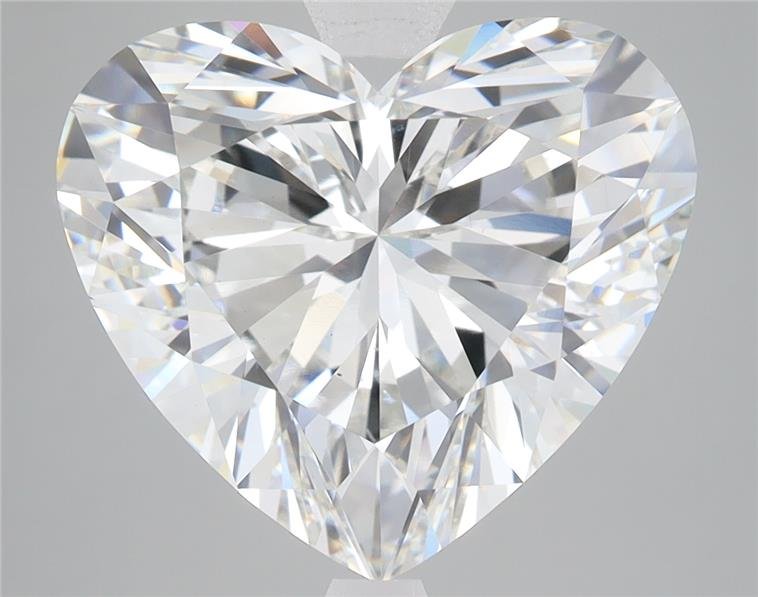 8.04ct F VS2 Rare Carat Ideal Cut Heart Lab Grown Diamond