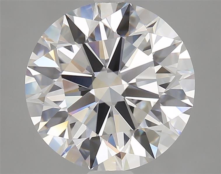 4.29ct F IF Rare Carat Ideal Cut Round Diamond