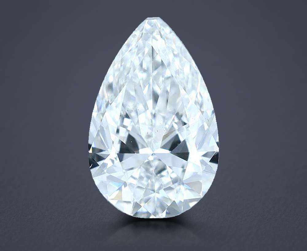 0.62 Carat Pear Natural Diamond
