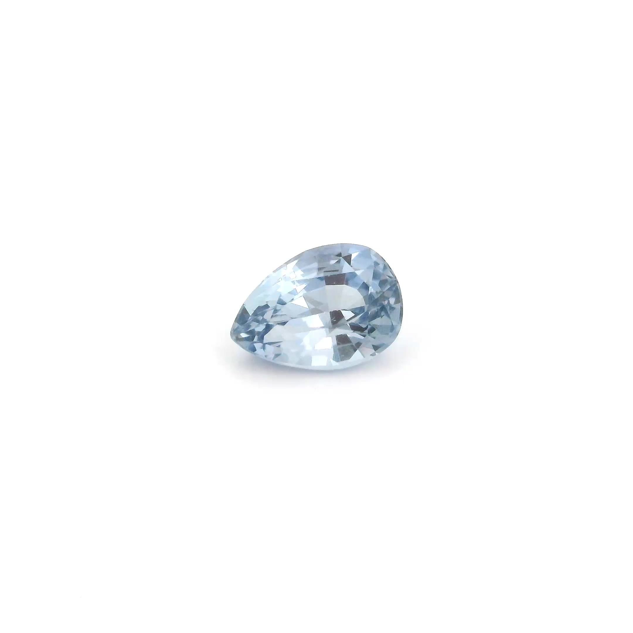 0.97 Carat Light Blue Pear Sapphire