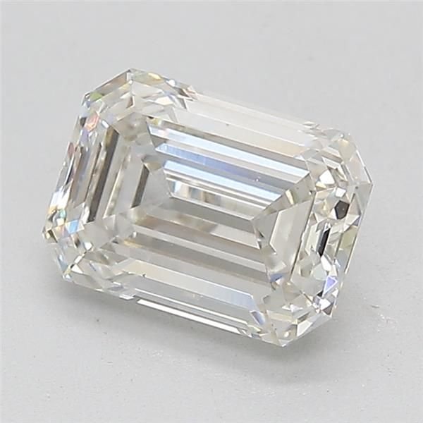 1.51ct G VVS2 Rare Carat Ideal Cut Emerald Lab Grown Diamond