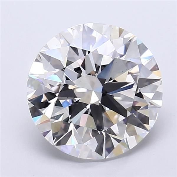 5.01ct G VS2 Rare Carat Ideal Cut Round Lab Grown Diamond