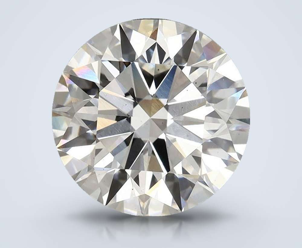 3.88 Carat Round Lab Diamond