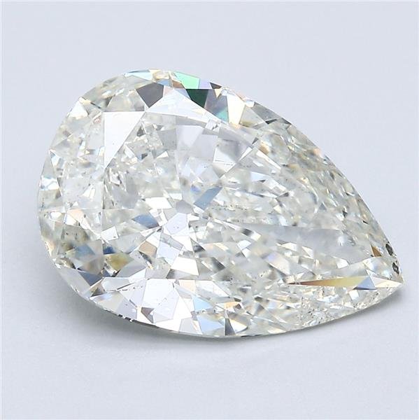 4.08ct J SI2 Very Good Cut Pear Diamond