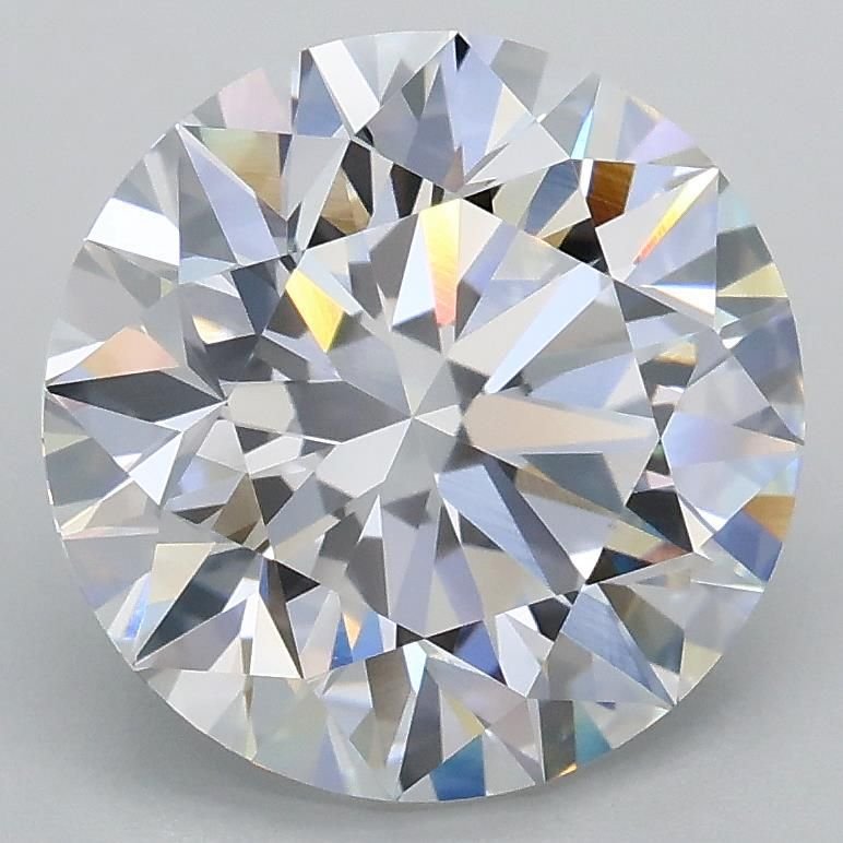 3.09ct E VVS2 Excellent Cut Round Lab Grown Diamond