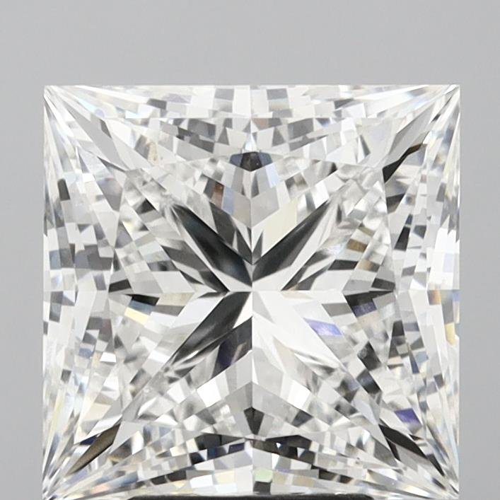 5.57ct F VS1 Rare Carat Ideal Cut Princess Lab Grown Diamond