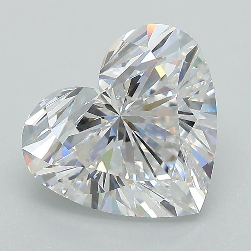 3.10ct D VVS2 Rare Carat Ideal Cut Heart Lab Grown Diamond