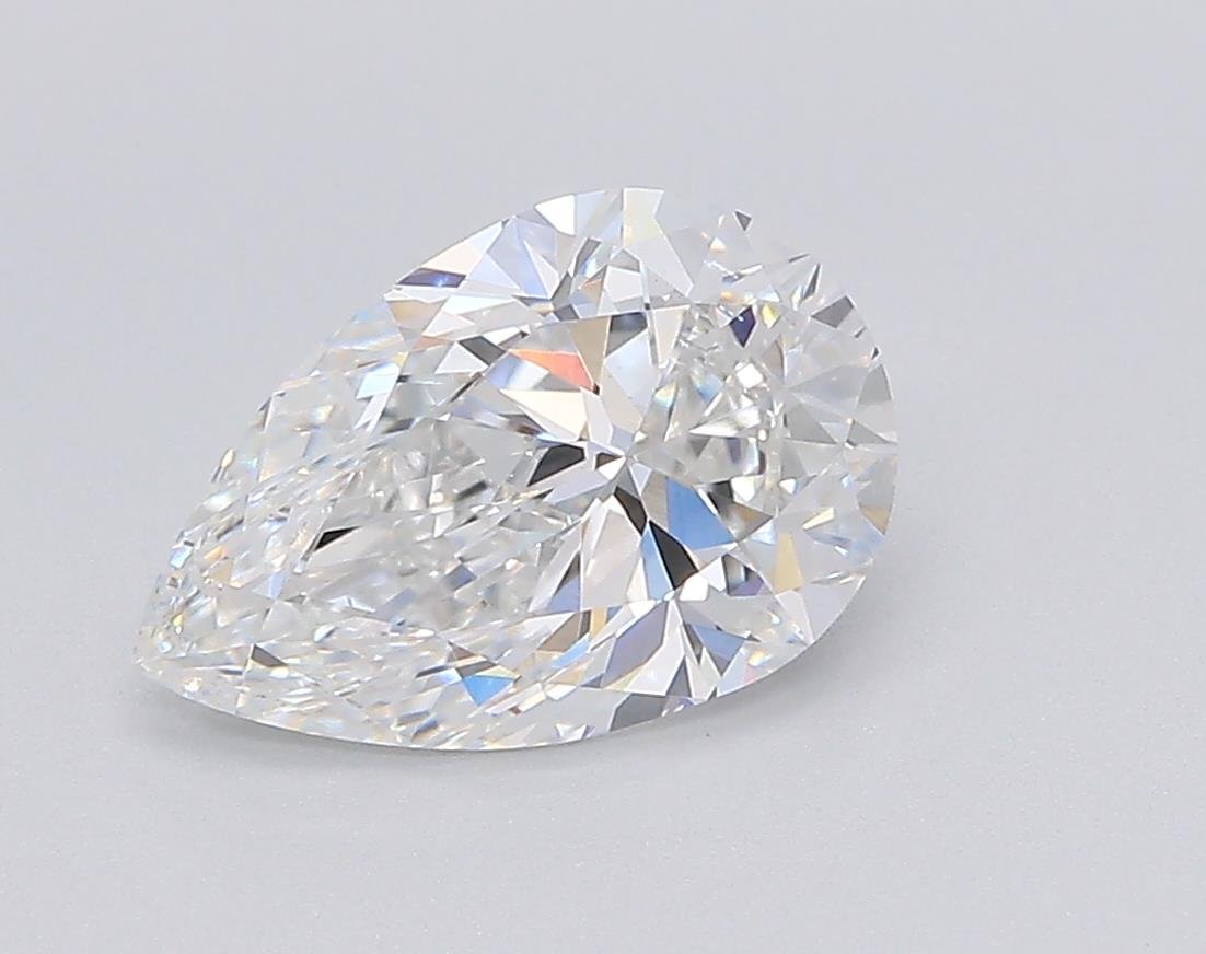 1.48ct E VS2 Rare Carat Ideal Cut Pear Lab Grown Diamond