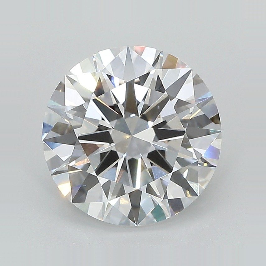 3.16ct E VVS2 Excellent Cut Round Lab Grown Diamond