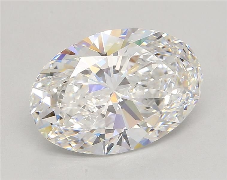 5.04ct E VVS2 Rare Carat Ideal Cut Oval Lab Grown Diamond