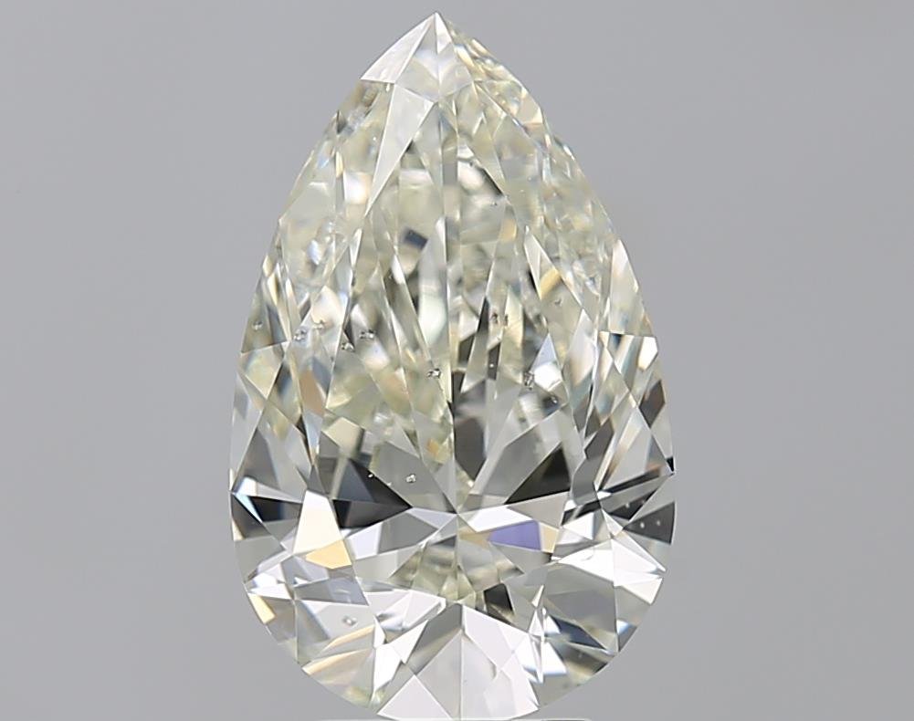 3.50ct K SI2 Rare Carat Ideal Cut Pear Diamond