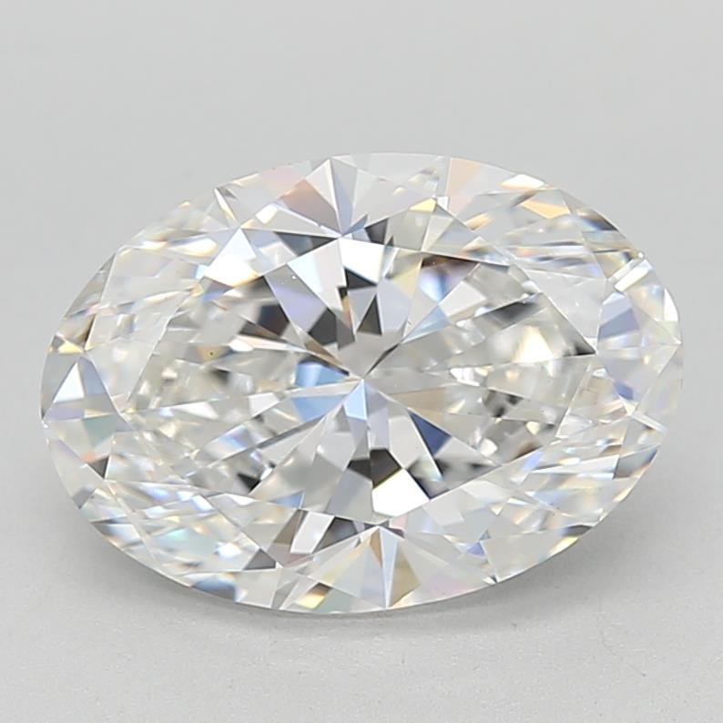 3.39ct F VS1 Rare Carat Ideal Cut Oval Lab Grown Diamond