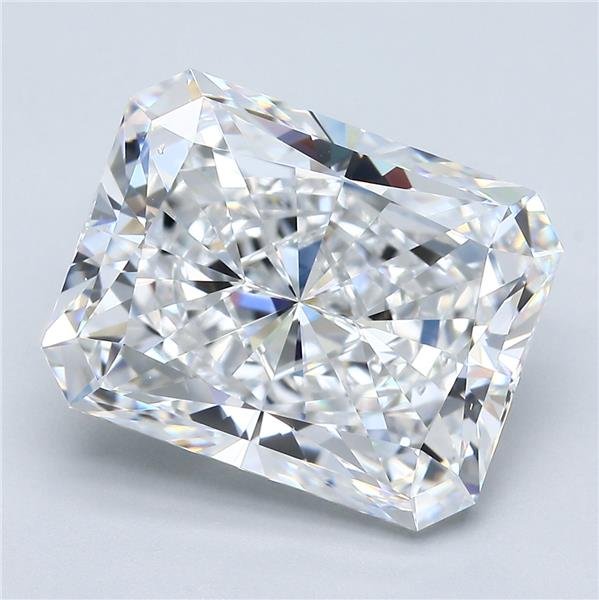 8.35ct E VS2 Rare Carat Ideal Cut Radiant Diamond