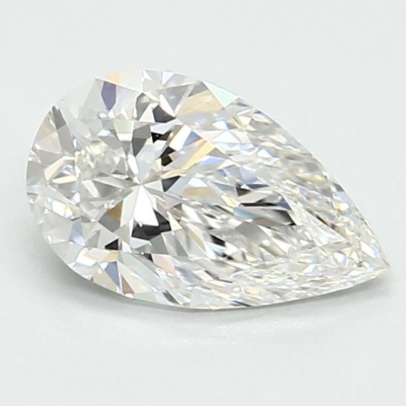 0.92ct D VVS2 Very Good Cut Pear Lab Grown Diamond