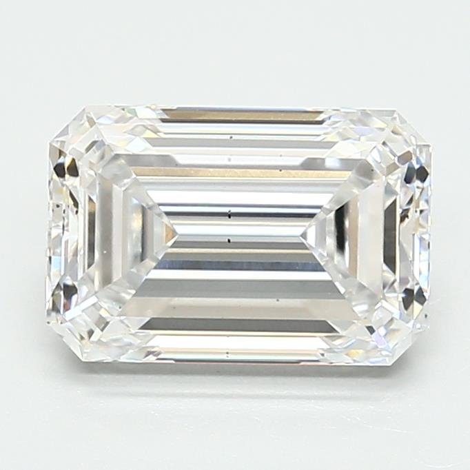2.64ct D VS2 Excellent Cut Emerald Lab Grown Diamond